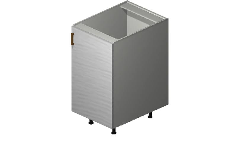 White Pine 1 Door Engineered Wood Base Cabinet Z851