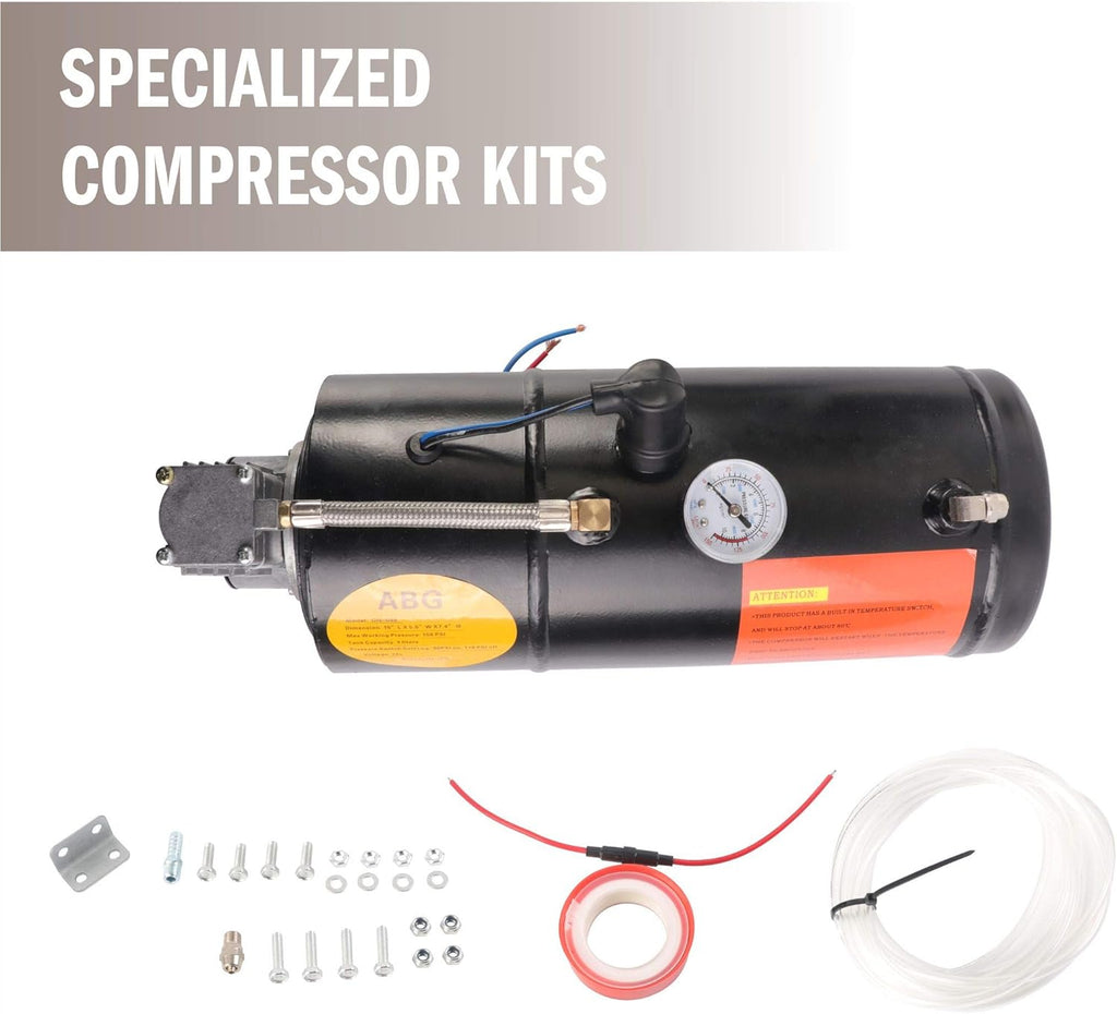 4 Trumpet Train Air Horn Kit with 120 PSI Air Compressor S7386