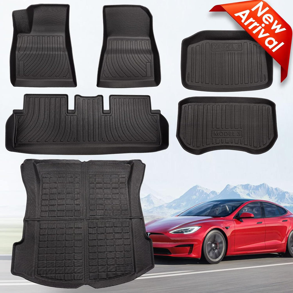 All Weather Anti-Slip Waterproof TPE Floor Mats Trunk Mat T832534