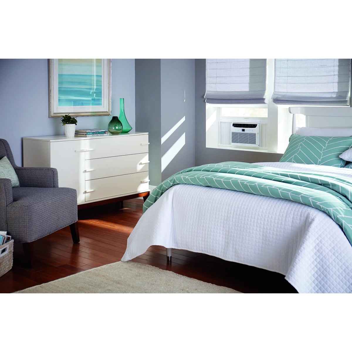 5,000 BTU Window-Mounted Air Conditioner with Remote Control, White C171