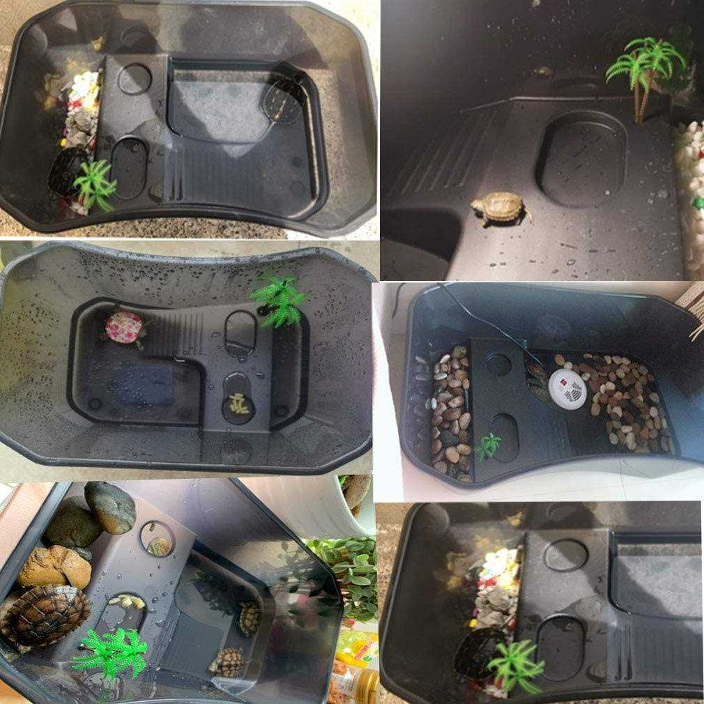 Turtle Tank Aquarium with Platform Plants K46432