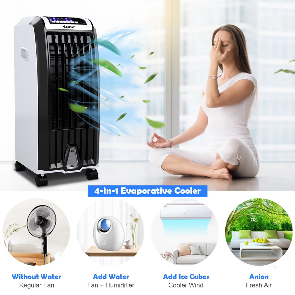 Portable Evaporative Cooler Fan with Remote Control E4387