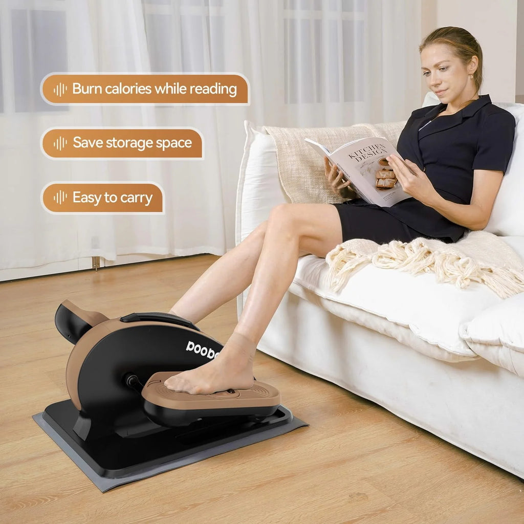 Under Desk Magnetic Elliptical Machine with Foot Massage J3179
