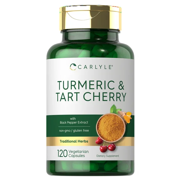 Turmeric and Tart Cherry Capsules 120 Count Vegetarian T490