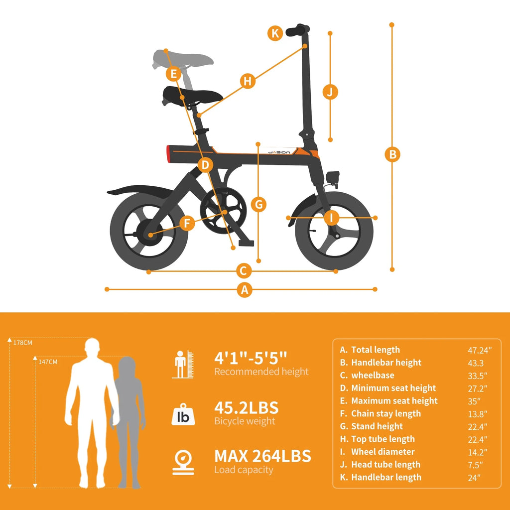350W Folding Electric Bike with 270Wh Battery S99779