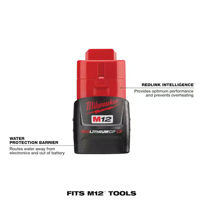 12-Volt 1.5 Ah Lithium-Ion Compact Battery Pack 2-Pack E71823