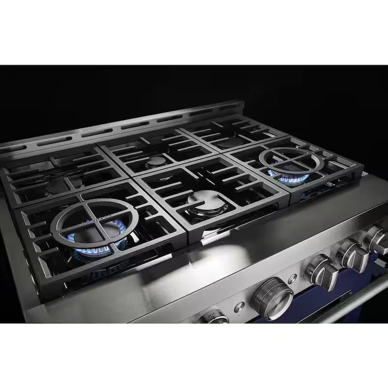 Ink Blue Smart Gas Range with Self-Cleaning and True Convection Y788242