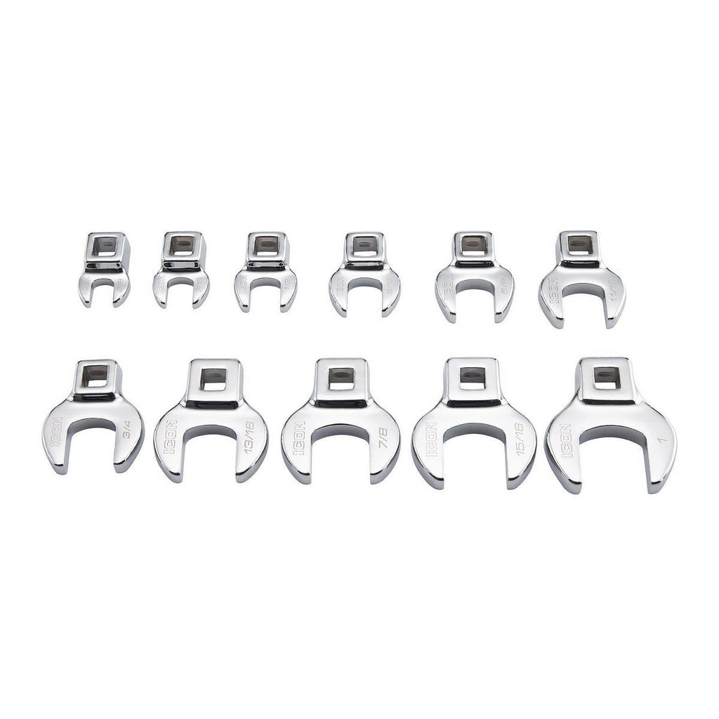 3/8 in. Drive SAE Crowfoot Wrench Set, 11-Piece D7518