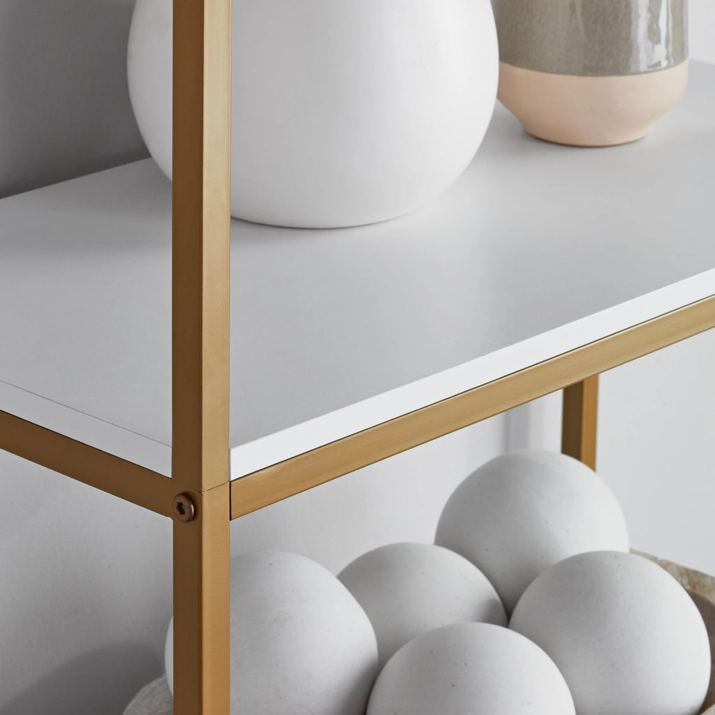 6-Shelf Metal Frame Bookcase Z982