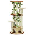 61 Forest Cat Tree House Furniture with Leaves E21455