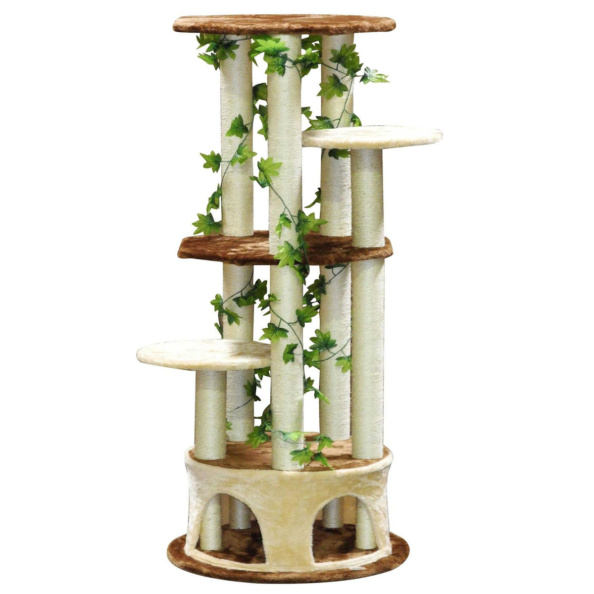 61 Forest Cat Tree House Furniture with Leaves E21455