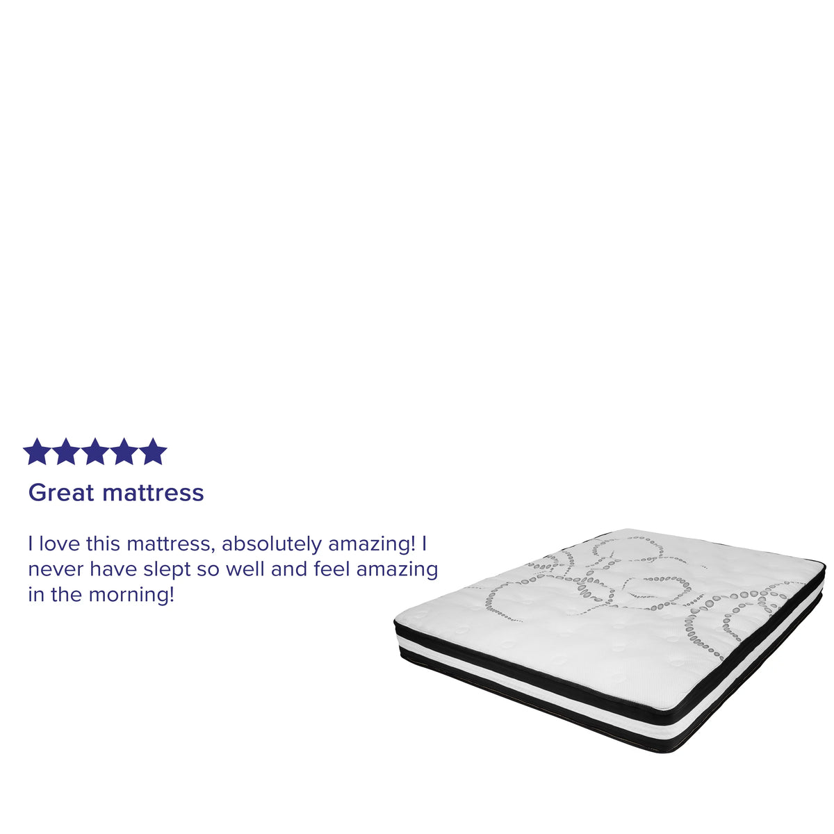 Queen Hybrid Mattress Pocket Spring and Memory Foam M118722