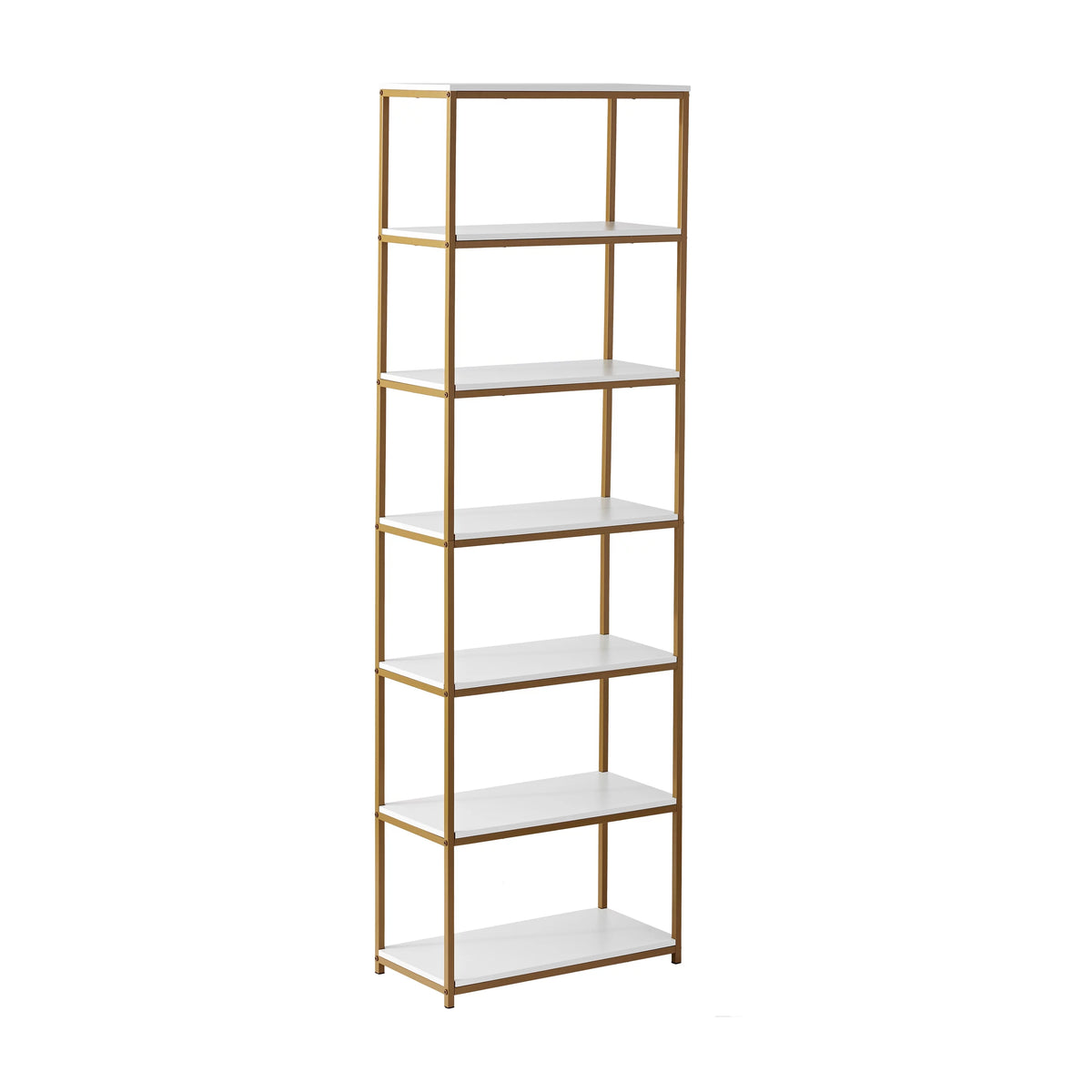 6-Shelf Metal Frame Bookcase Z982
