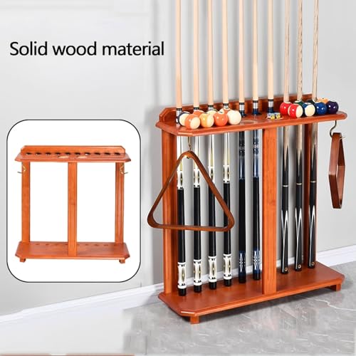 Freestanding Pool Cue Stand Rack Holds 10 Sticks Black K16837