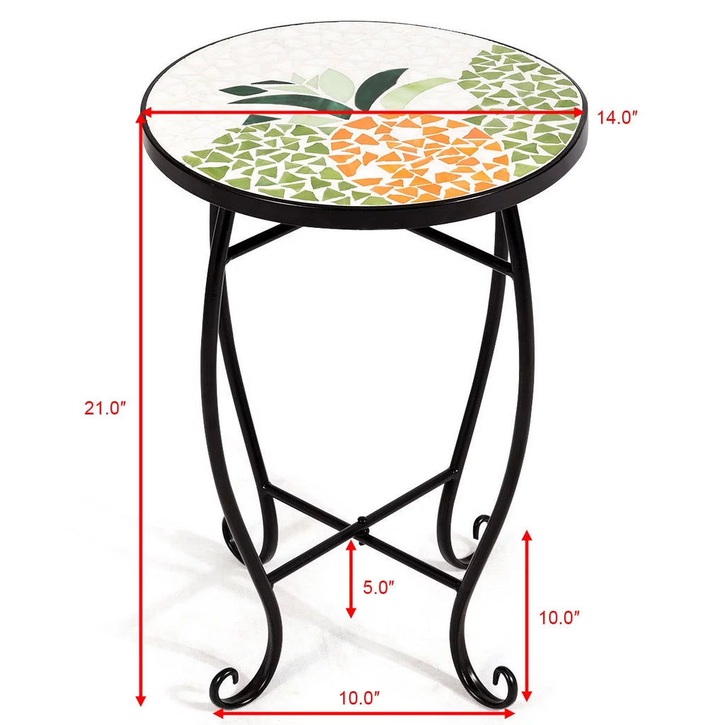 Pineapple Accent Table Plant Stand H974516