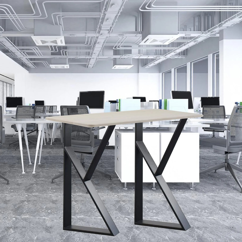 Black Metal Table Legs 2Pcs Z714279