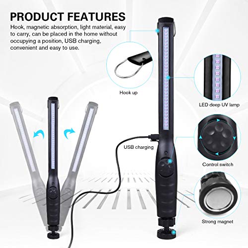 Portable USB Rechargeable UV Light Sanitizer 1 Pack V4710