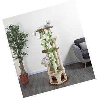 61 Forest Cat Tree House Furniture with Leaves E21455