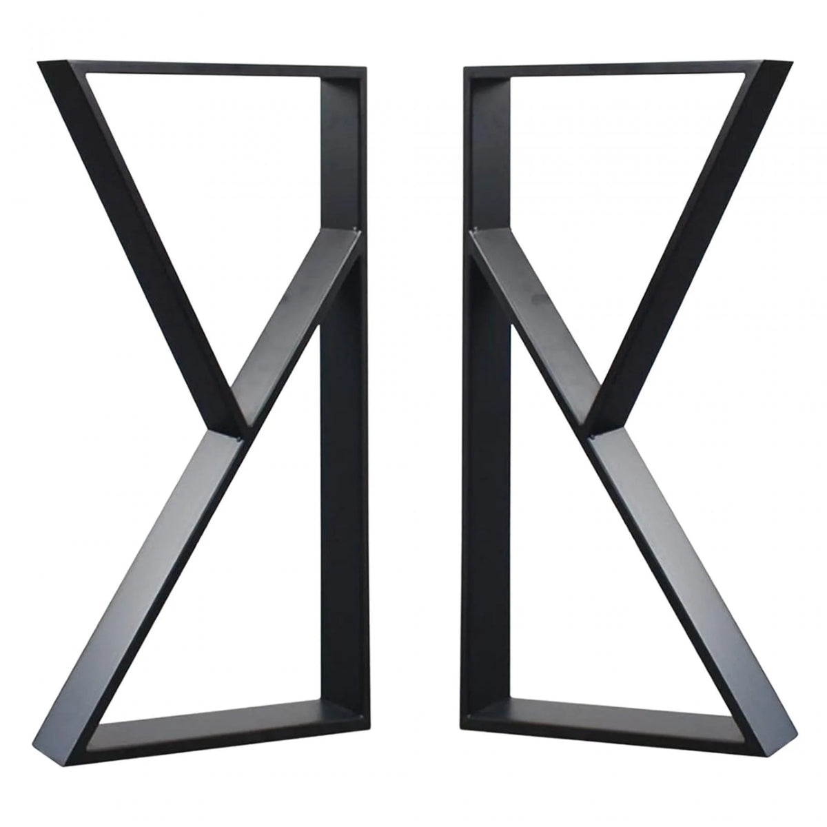 Black Metal Table Legs 2Pcs Z714279