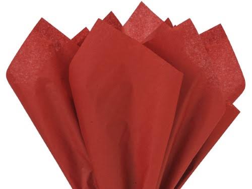 Solid Scarlet Red Tissue Paper 20 x 26 Sheet M58009