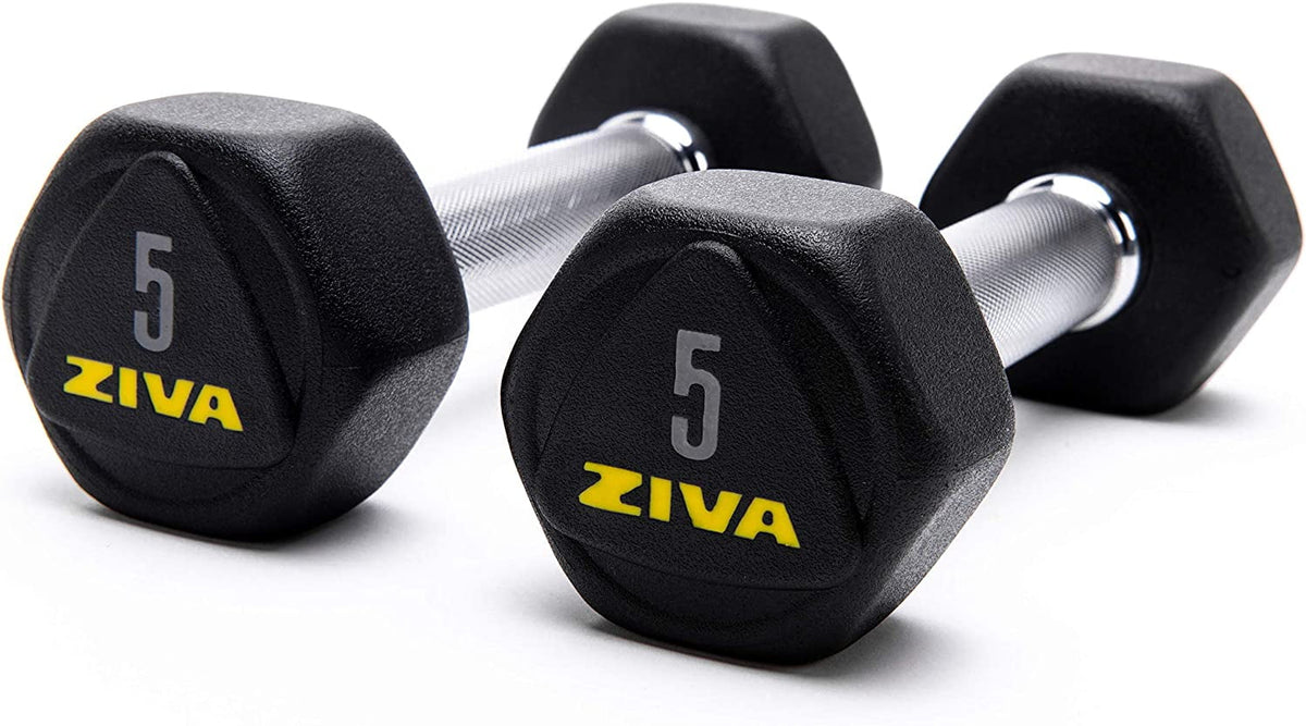 20 Lbs Urethane Rubber Hex Dumbbells J172