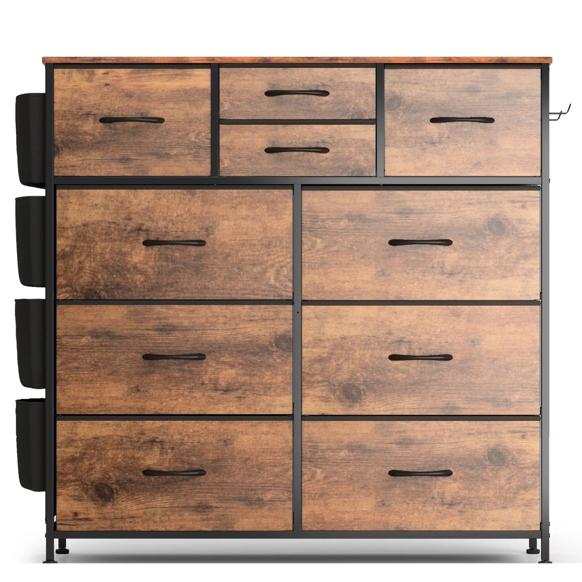 Brown 10 Drawer Dresser A578