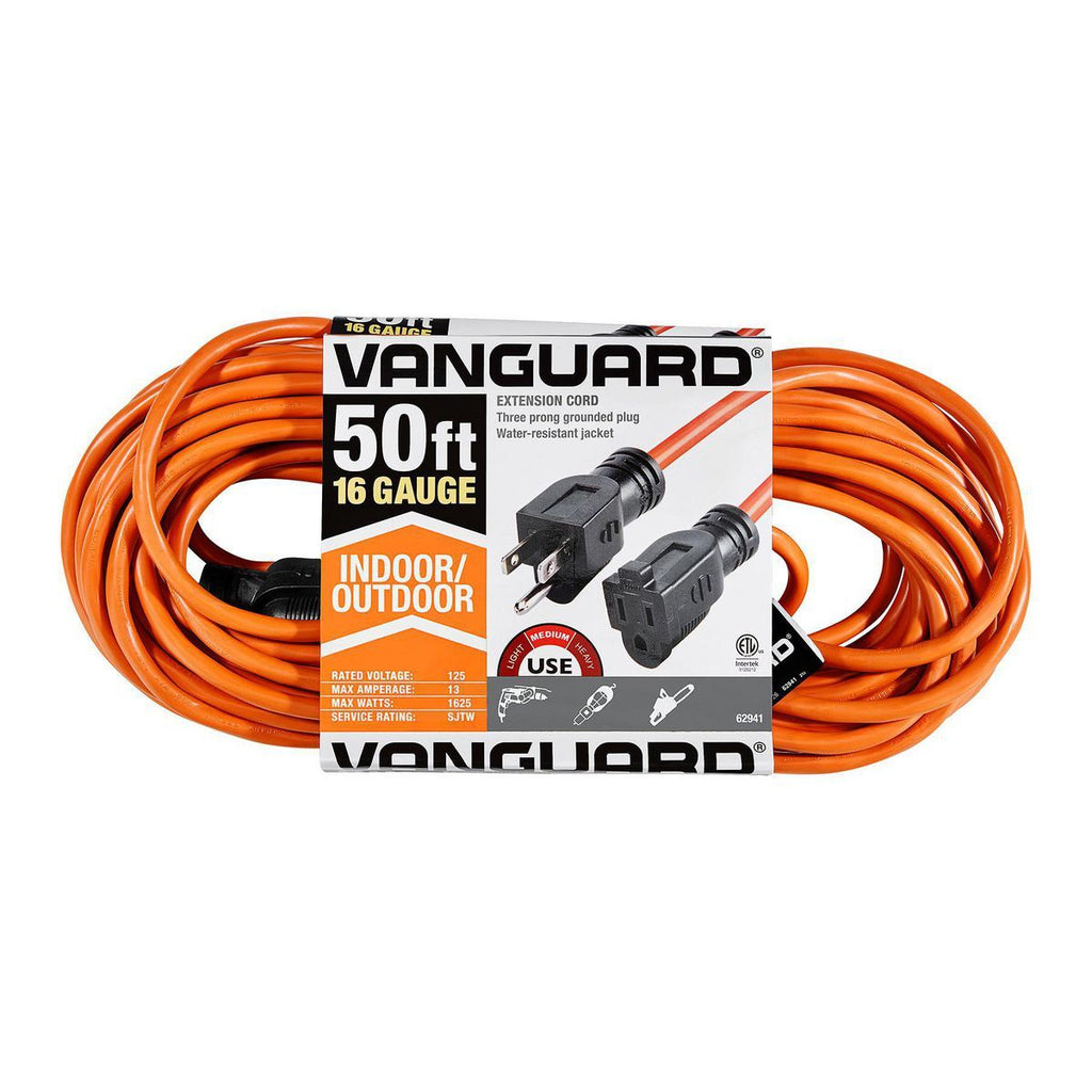 50 ft. 16/3 Gauge Indoor/Outdoor Extension Cord, Orange E665