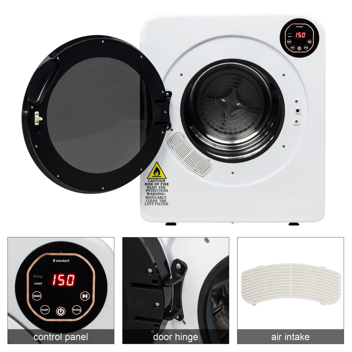 13.2lb Portable Compact Electric Dryer H570754