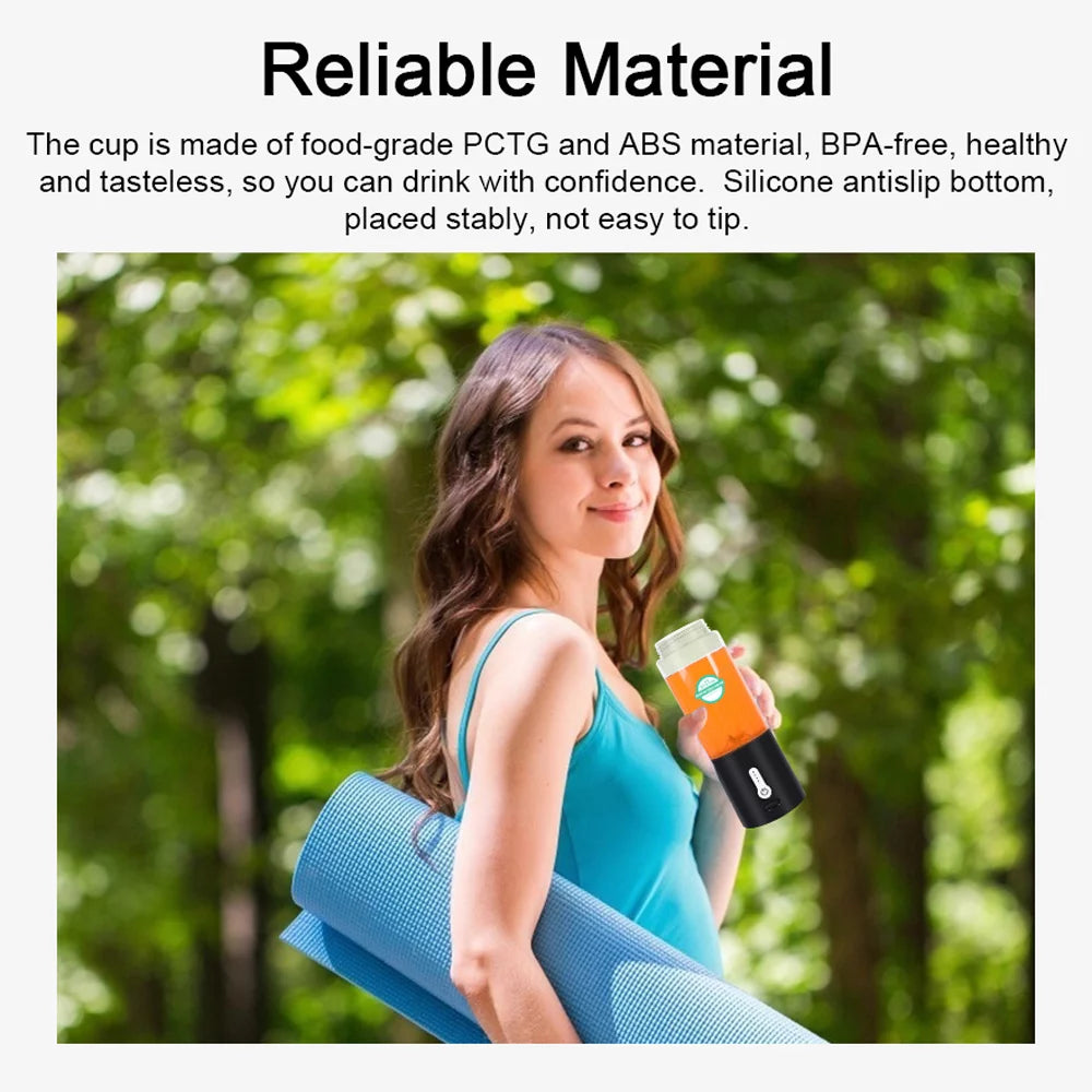 Portable Blender Cup USB Electric Juicer 530ml A7925