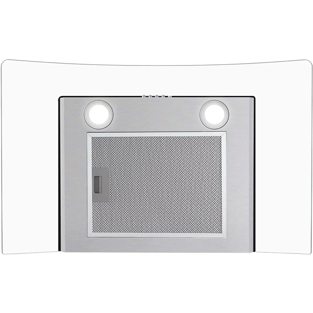 30 inch Wall Mount Range Hood 450CFM Tempered Glass 3-Speed E77762