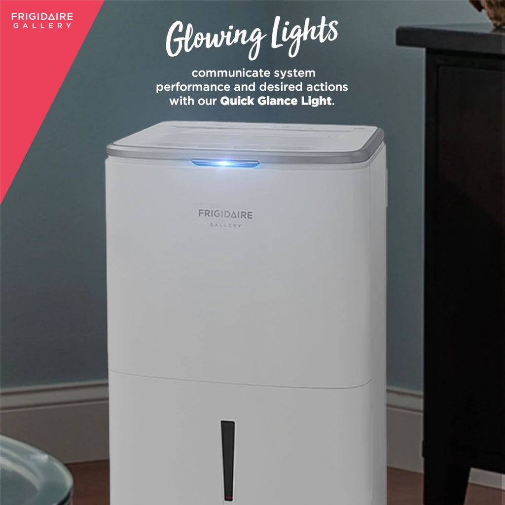 50-Pint 1200 Sq ft Smart Portable Dehumidifier with Wi-Fi in White Z51422