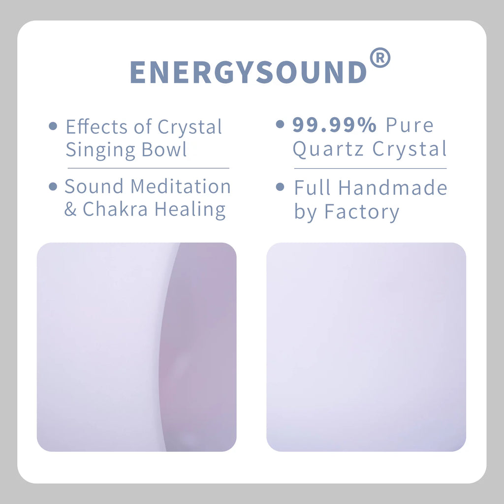 8 inch Frosted Quartz Crystal Singing Bowl Q2984