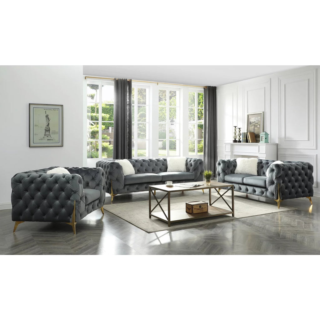 2 Pc Velvet Living Room Set C54152
