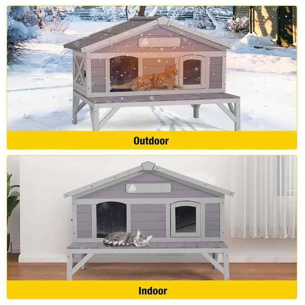 Wooden Cat House I132