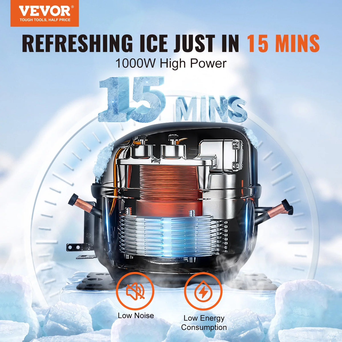 Commercial Ice Maker with Storage Bin A99069