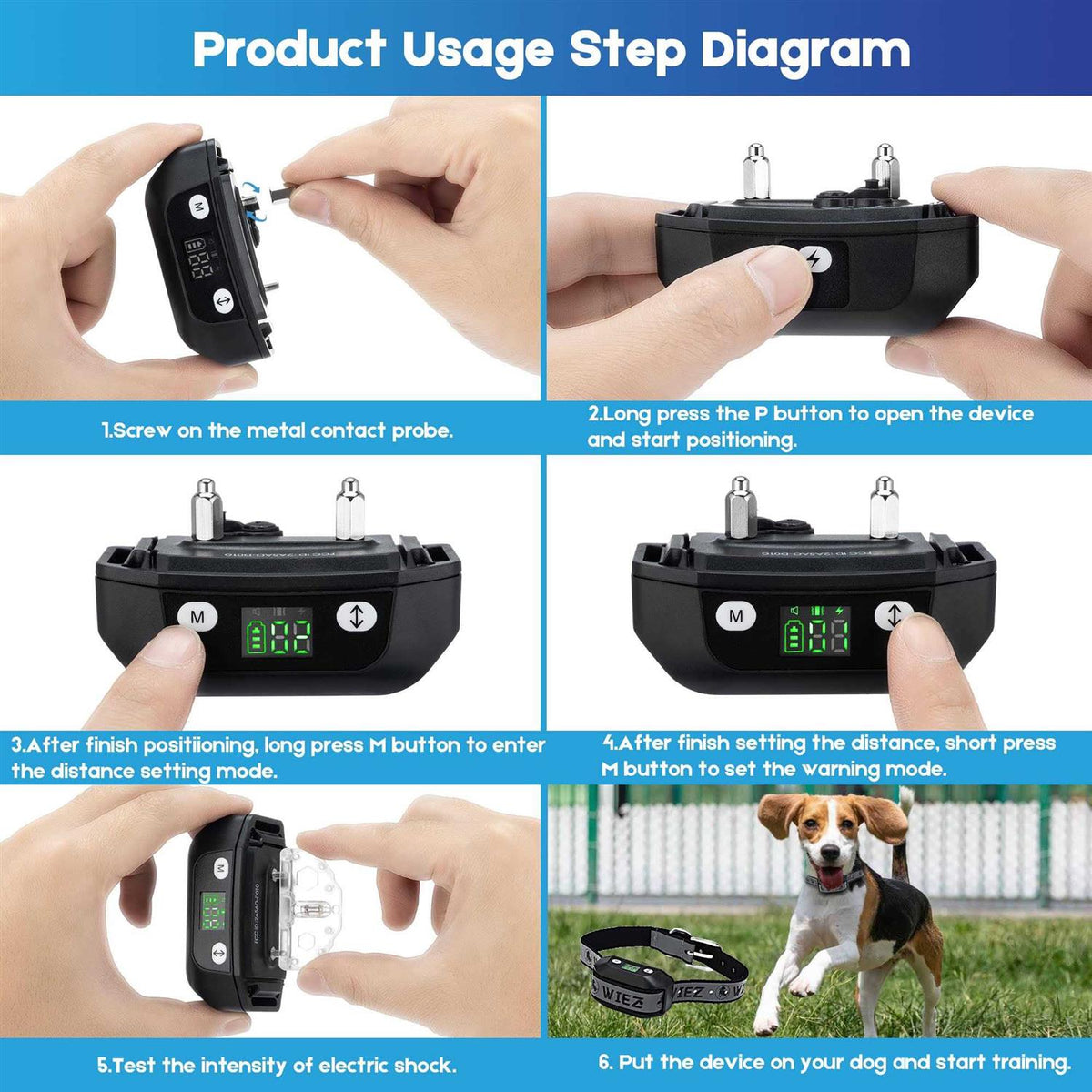 Wireless Dog Fence Electric Dog Collar V1748