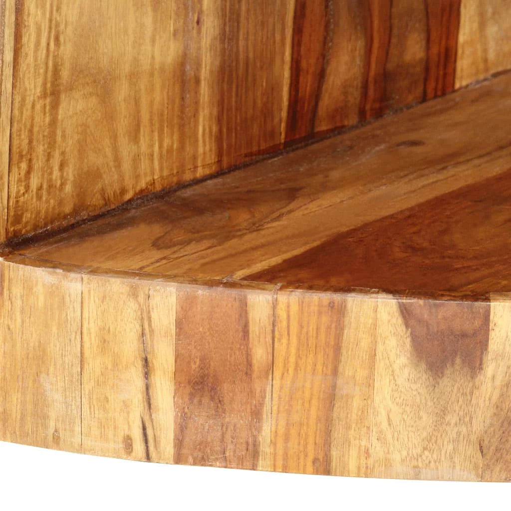 Round Solid Sheesham Wood Coffee Table I320066