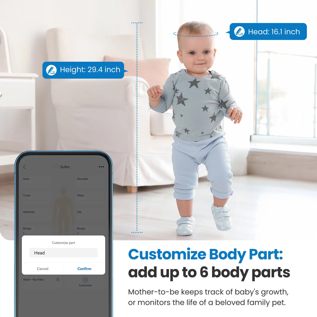 Smart Bluetooth Body Measuring Tape M814299