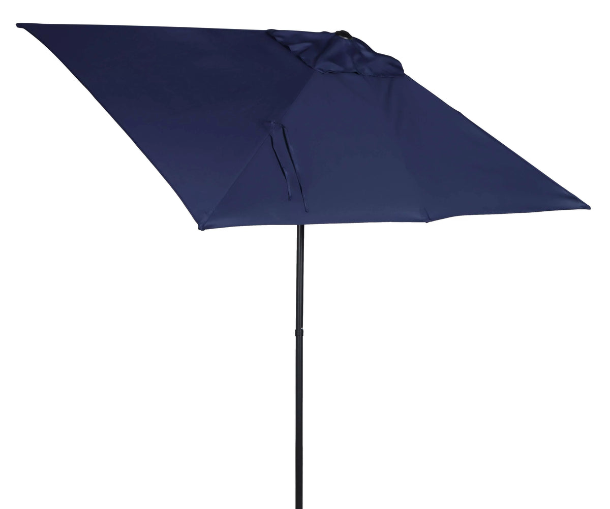 6 x 7.5 Foot Push-Up Rectangular Market Umbrella Tan D636