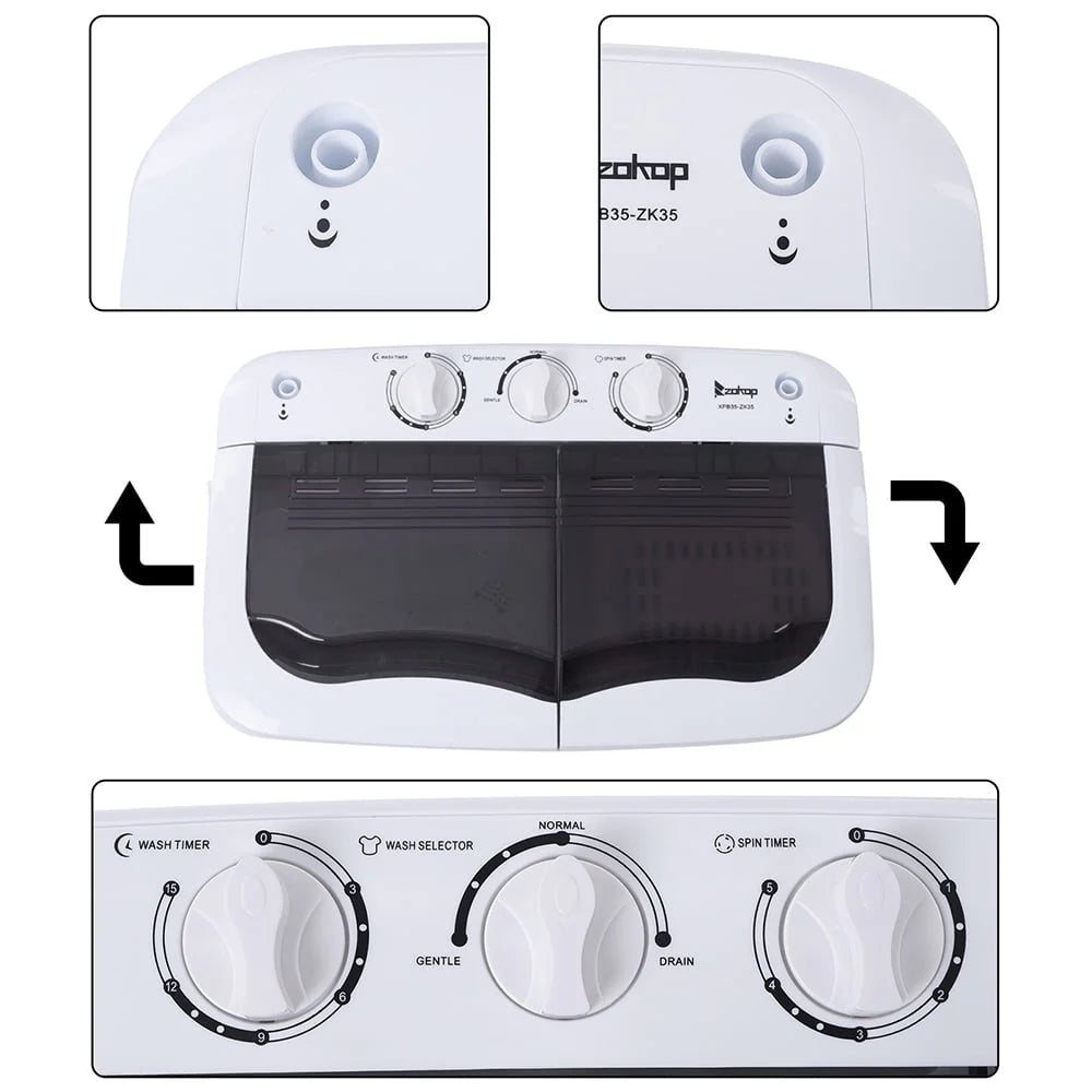 Portable Twin Tub Semi-Automatic Washing Machine X488502