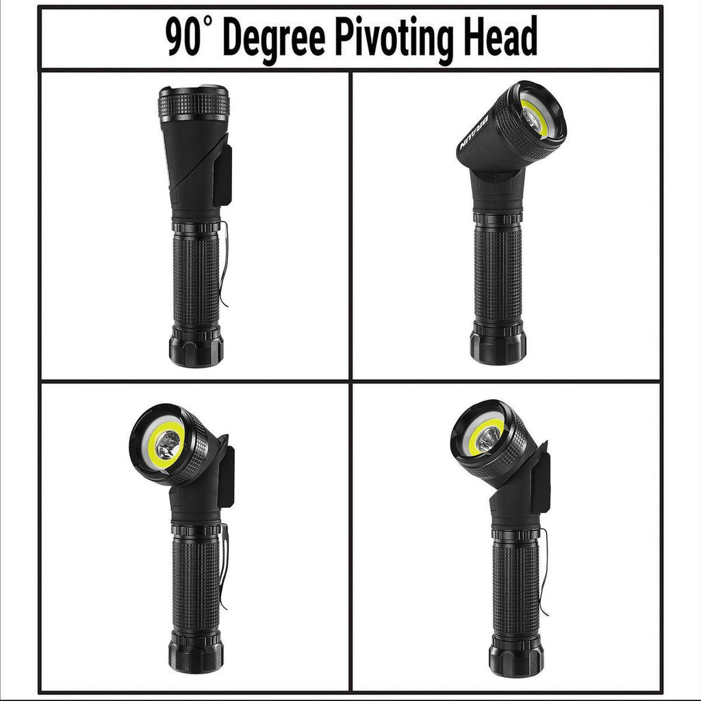 900 Lumen Rechargeable Swivel Head LED Flashlight E122