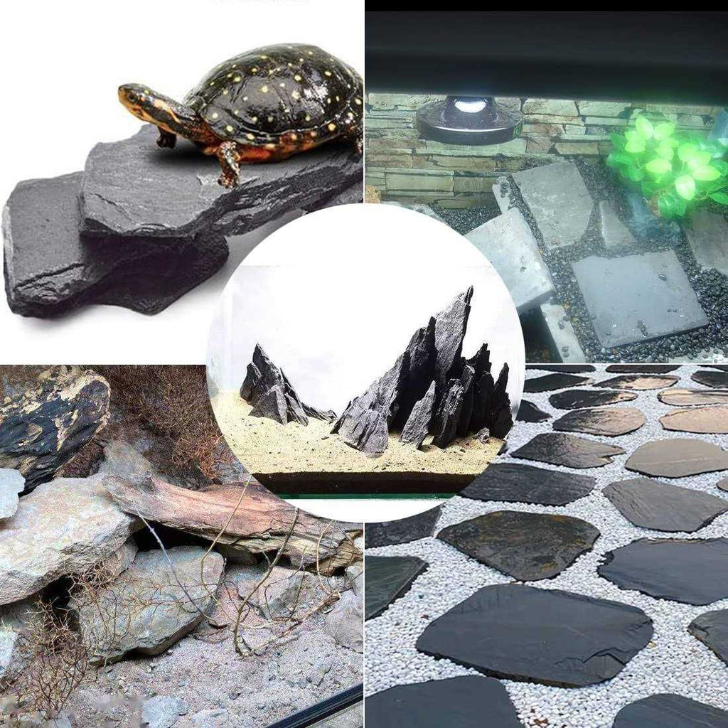 Blue Natural Slate Stone Rocks Mix K103