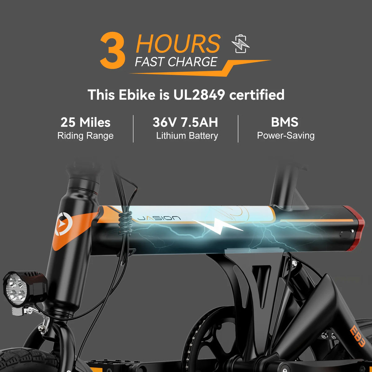 350W Folding Electric Bike with 270Wh Battery S99779