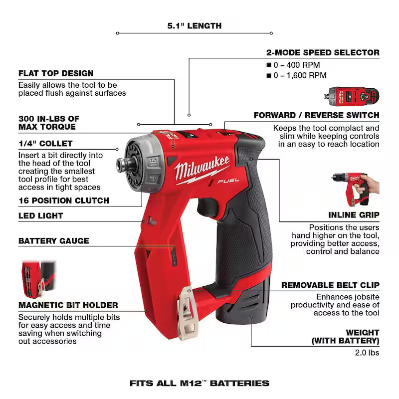 12V Lithium-Ion Brushless Cordless 4-in-1 Installation 3/8 in. Drill Driver Kit B5835