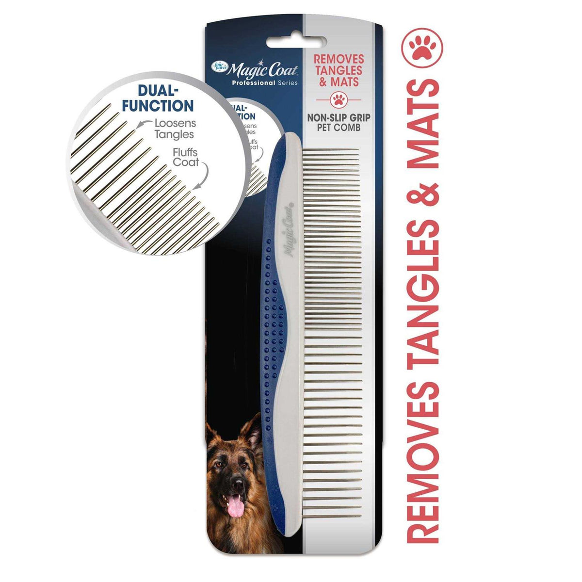 Non-Slip Grip Pet Comb O5061
