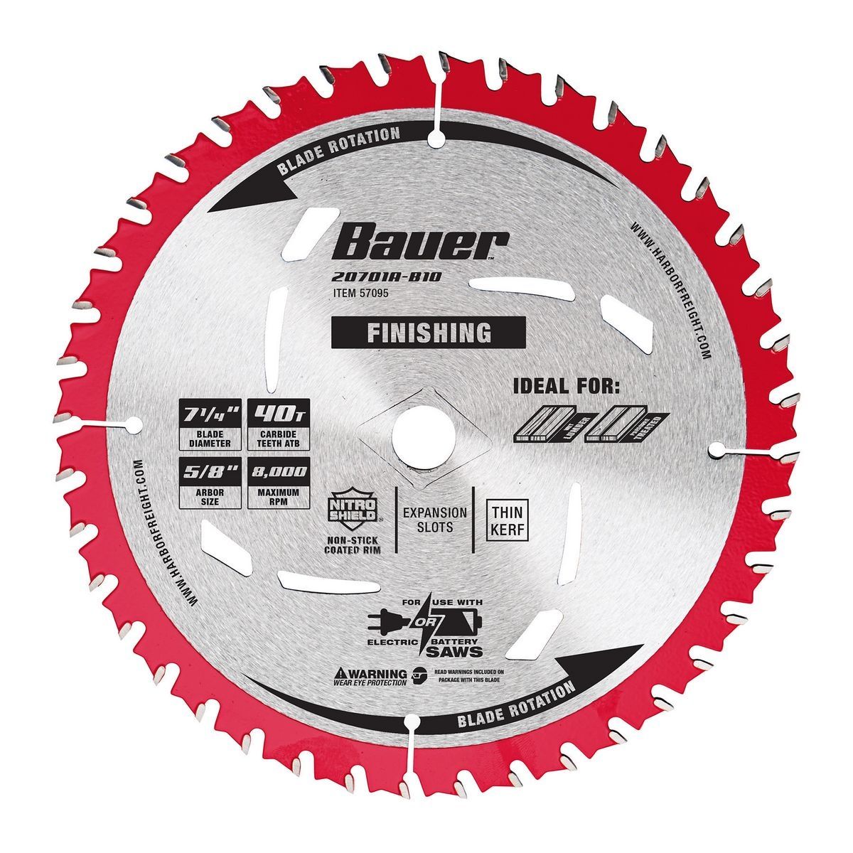 7-1/4 in. 40T Finishing Circular Saw Blade U615135