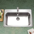 Stainless Steel Drop-In Single Bowl Kitchen Sink I639134