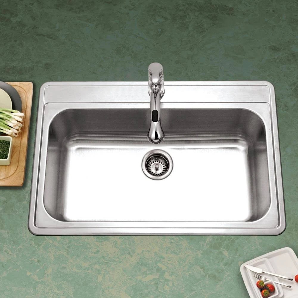 Stainless Steel Drop-In Single Bowl Kitchen Sink I639134