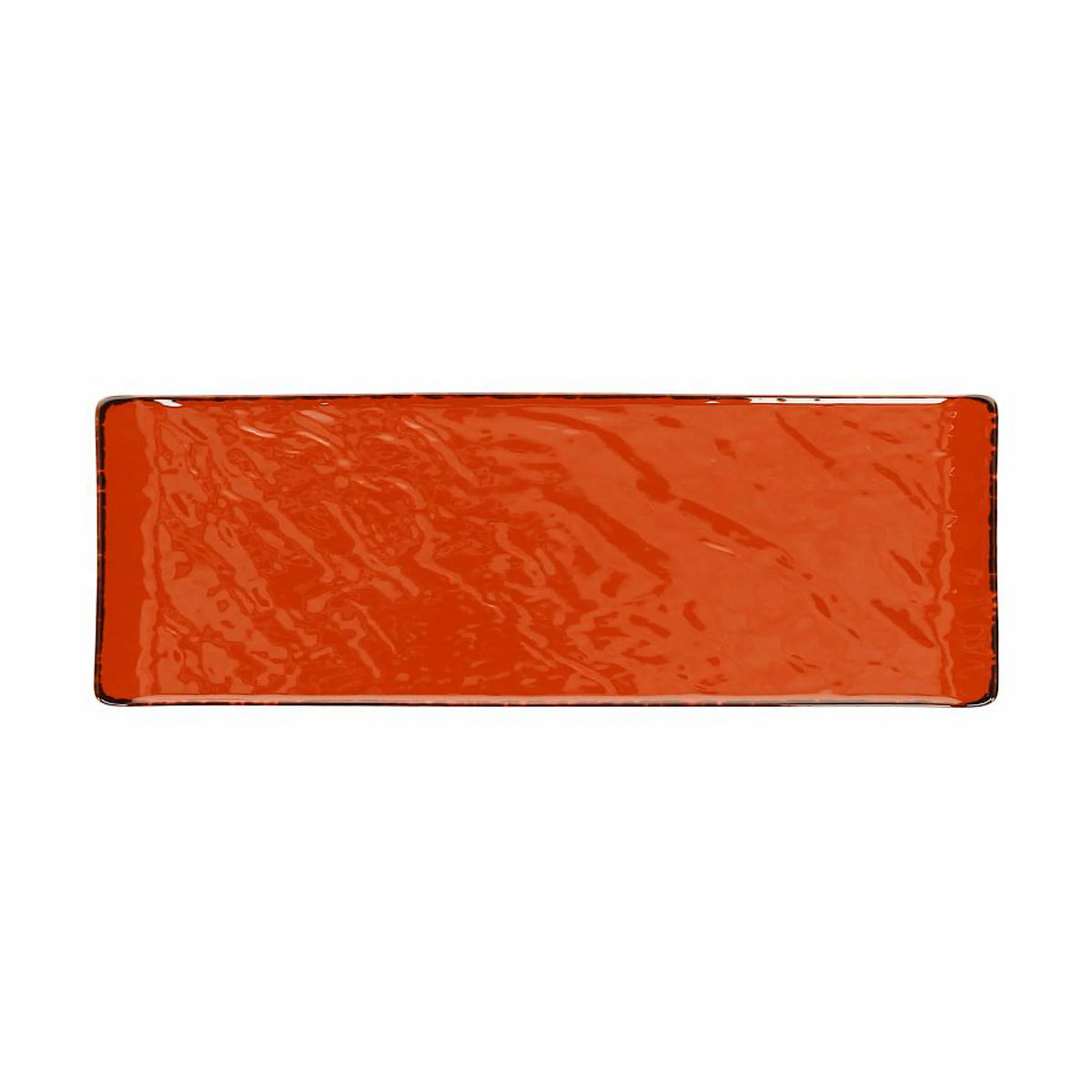 Orange Rectangular Plate 30x10cm Q26699