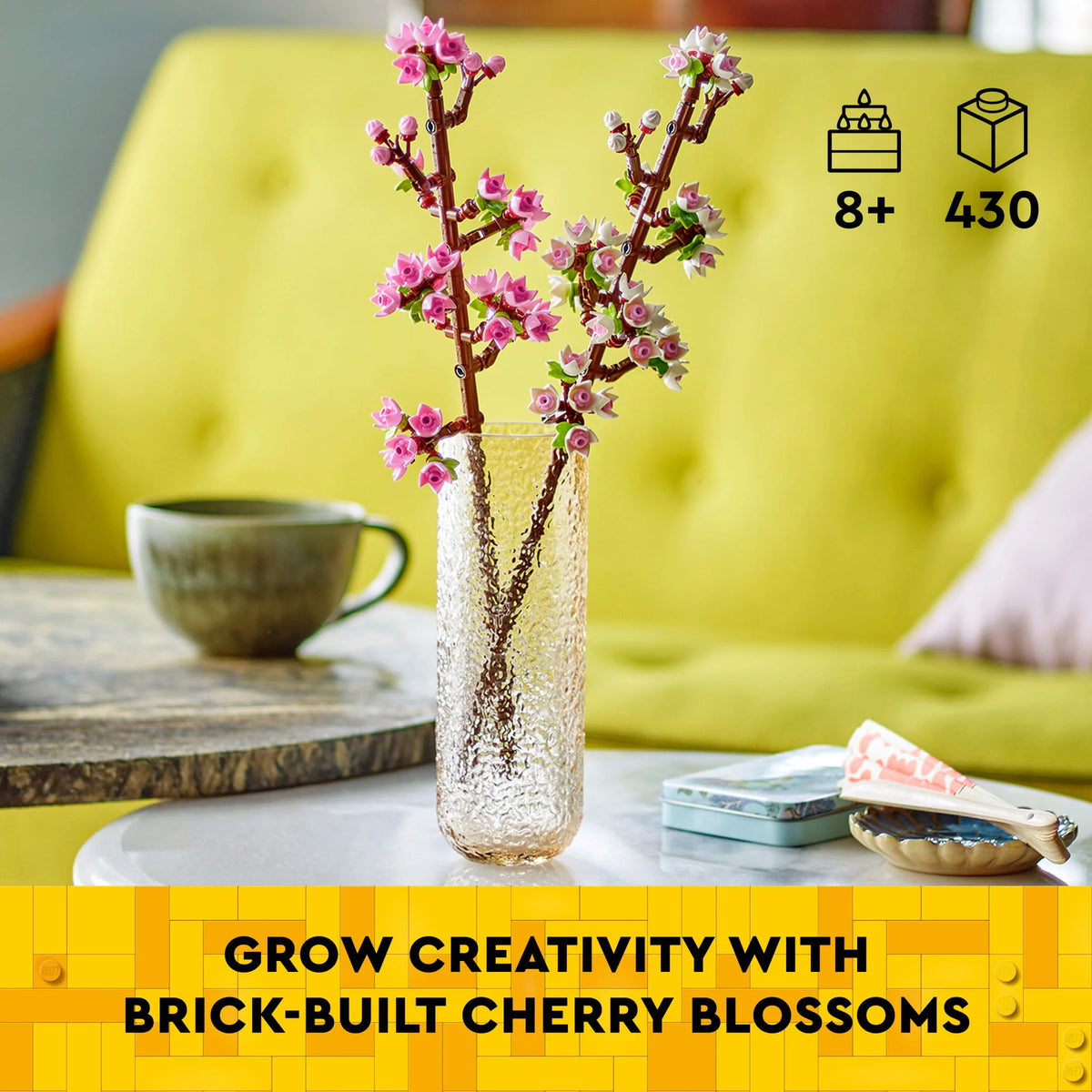 White and Pink Cherry Blossom Building Set M2885